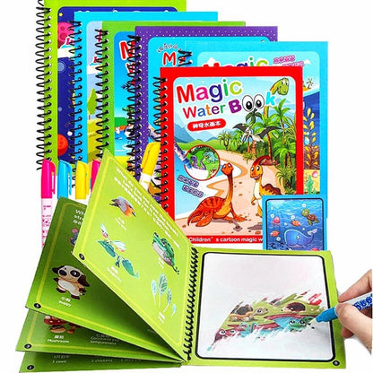 Magic Water Book Painting Drawing Coloring ( 3 Books + 3 Pens  999/-)