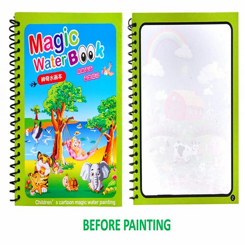Magic Water Book Painting Drawing Coloring ( 3 Books + 3 Pens  999/-)