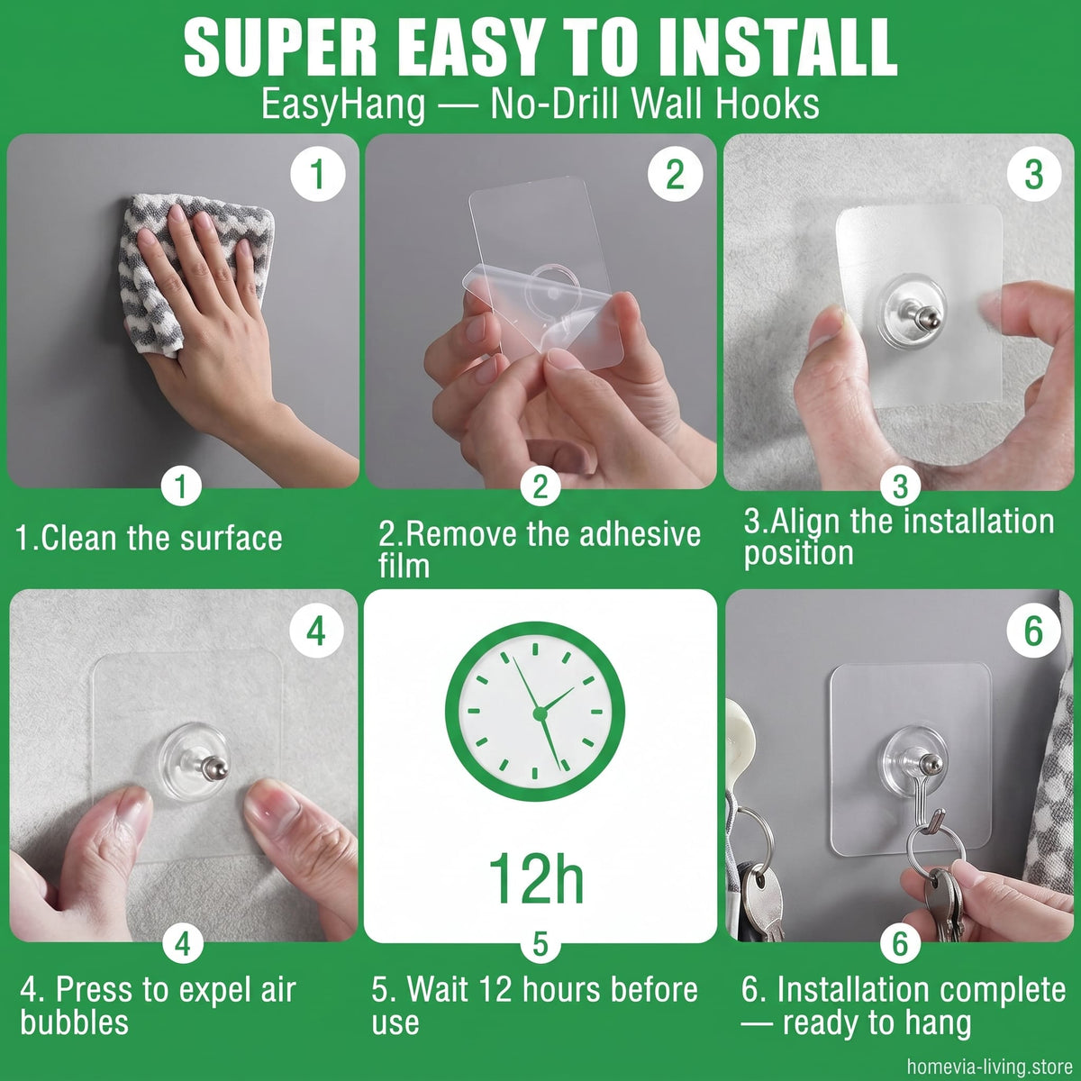 Easyhang No Drill Wall Hooks