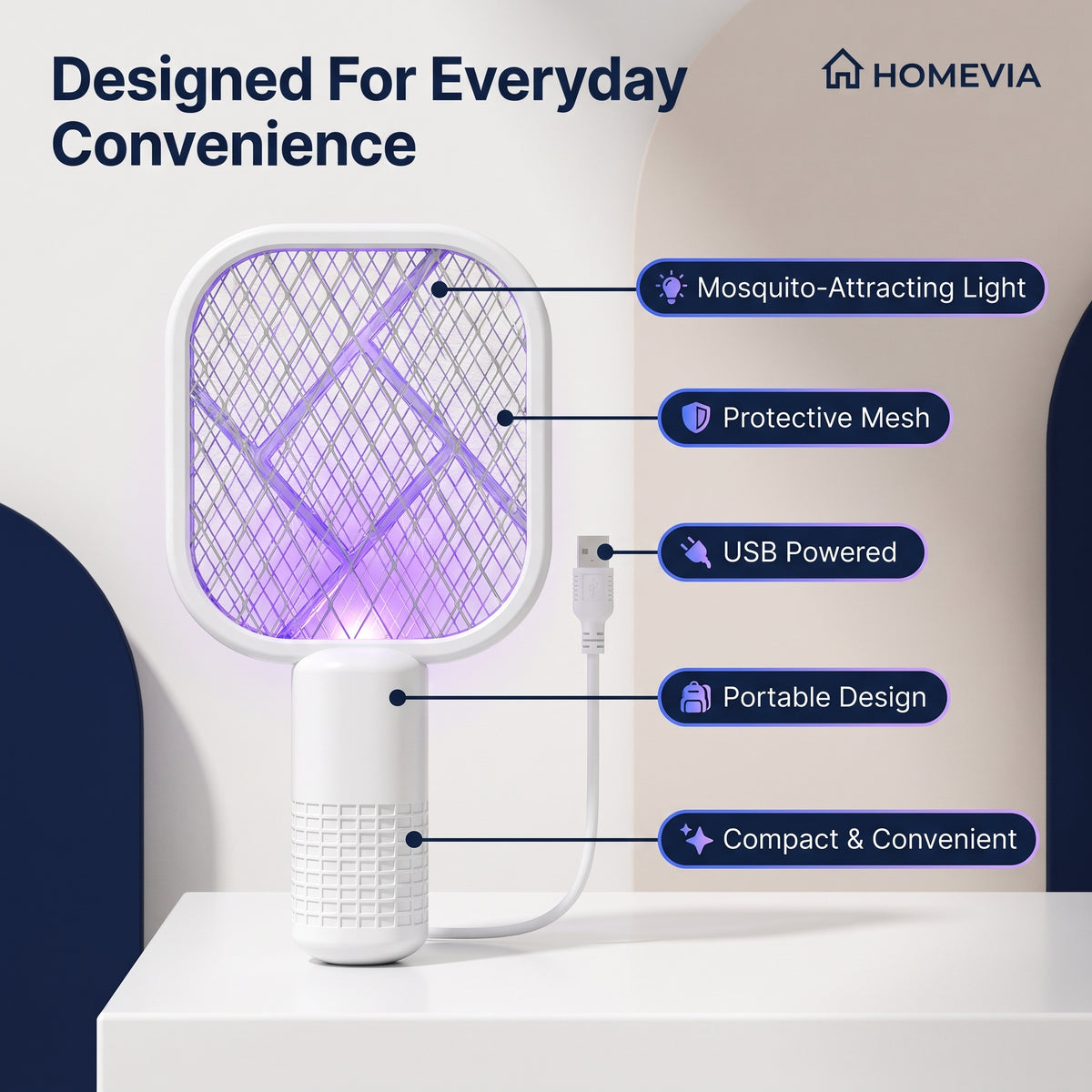 HOMEVIA ZapMax — Electric Mosquito Swatter